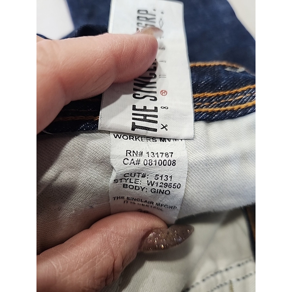 Sinclair Workers MVMT Women's Gino Jeans Dark Blue 26x29 New Without Tags - Picture 10 of 14
